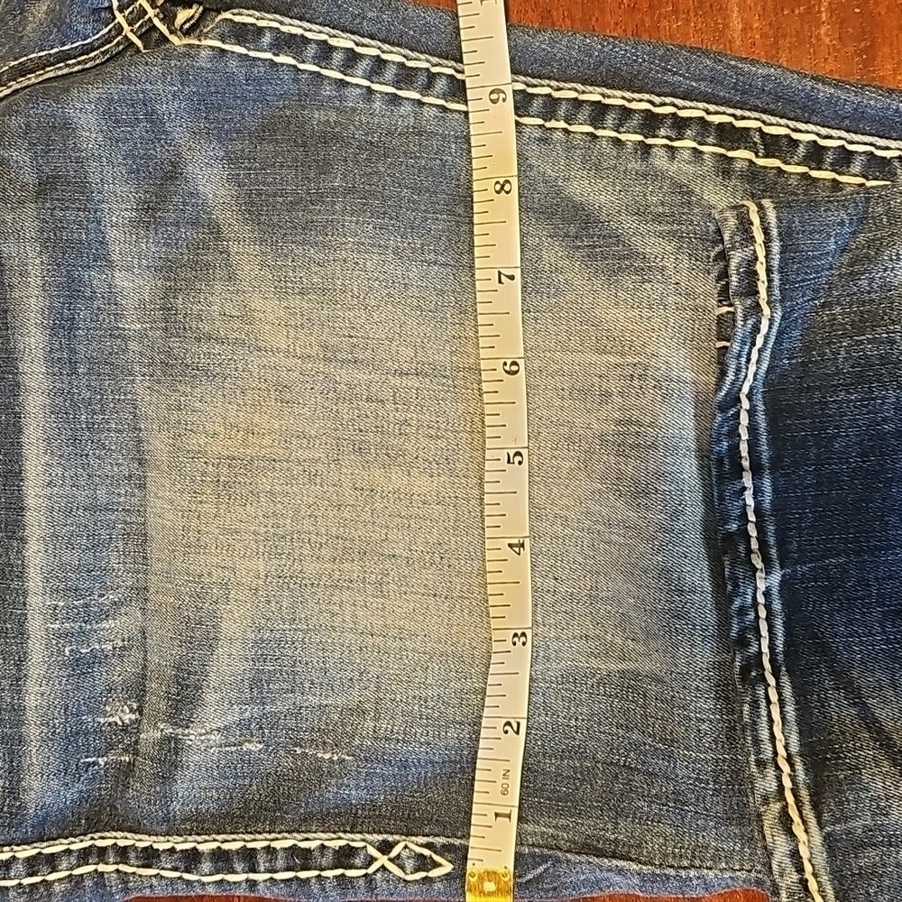 Rock Revival Dark Blue Denim with White Stitching - Picture 12 of 16